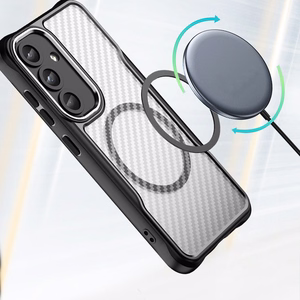 Чехол Defender Carbon Mag для Samsung Galaxy S26 Plus чёрный