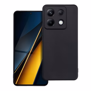 MATT ümbris jaoks XIAOMI POCO X6 5G must