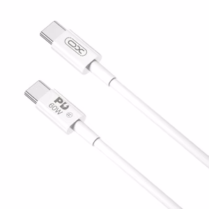 XO kaabel NB-Q190B PD USB-C - USB-C 2,0m 60W valge