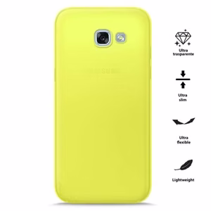 PURO 0.3 Nude ümbris seadmele Samsung Galaxy A3 (2017), fluorestseeruv kollane