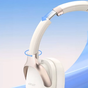 Bluetooth kõrvaklapid Acefast "H2" valged (Bluetooth 5.3 / Active Noise Cancellation)