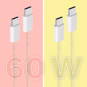 Krüger&Matz Basic USB-C–USB-C kaabel, 60 W, 1 m, roosa