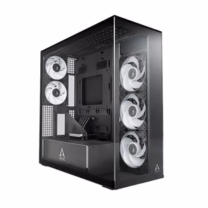ARCTIC Xtender VG Premium E-ATX arvutikorpus, must (läbipaistev klaas)