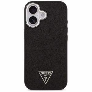 Guess Glitter Triangle Logo MagSafe Ümbris jaoks iPhone 17 - Must