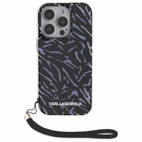 Karl Lagerfeld Zebra With Cord iPhone 16 Pro Ümbris - lilla