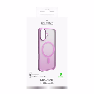 Puro Gradient MagSafe Silicone Ümbris jaoks iPhone 16 - Roosa