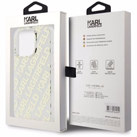 Karl Lagerfeld IML Fullover Logo ümbris jaoks iPhone 15 Pro Max - kuldne