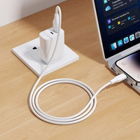 Silicone Kaabel USB A to Lightning Hoco 2,4A 1 m X124 valge