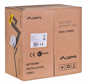 Lanberg LCU6-12CU-0305-S võrgukaabel 305 m Cat6 U/UTP (UTP) hall
