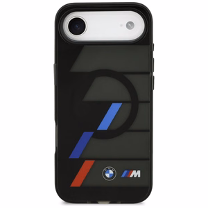 BMW M IML Metal Buttons Tricolor Lines MagSafe Ümbris jaoks iPhone Air - must