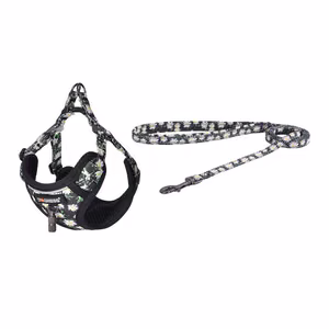 Dogness комплект для прогулок: поводок 1,5м + шлейка для собаки (разноцветный)