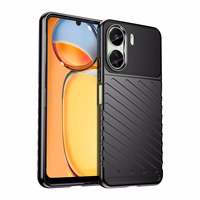 Thunder Ümbris armored ümbris jaoks Xiaomi Redmi 13c - must