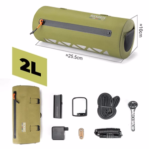 Rockbros AS-145 ROAD TO SKY handlebar bicycle bag, waterproof, 2 l - green