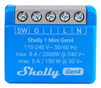 SHELLY 1 Mini Gen4 Smart switch sinine 2 pcs