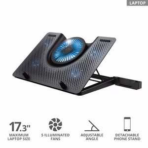 Trust GXT 1125 Quno sülearvuti alus must 43.2 cm (17")