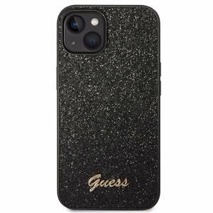 Guess Glitter Script ümbris iPhone 14 Plus'ile - must