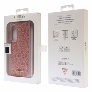 Guess Glitter Script чехол для Samsung Galaxy Z Fold 5 - розовый