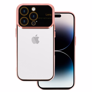 Electro Lens Ümbris jaoks Iphone 15 Pro Max Rose kuldne