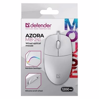 WIRED MOUSE DEFENDER AZORA MB-241 RF valge 1200dpi 3P