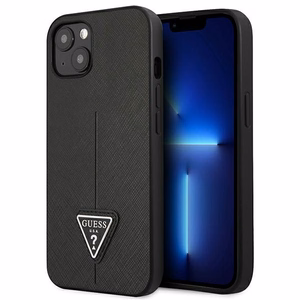 Guess GUHCP13SPSATLK iPhone 13 mini 5,4 "must / must hardcase SaffianoTriangle Logo