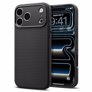 Spigen Liquid Air ümbris mudelile iPhone 18 Pro Max / 17 Pro Max – värv: mattmust