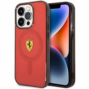 Ferrari FEHMP14LUKR iPhone 14 Pro 6.1" punane/punane hardcase Translucent Magsafe