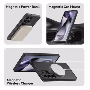 Rock Rotating Alus Soft Touch Series Magnetic jaoks Samsung Galaxy S25 must