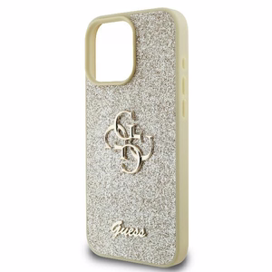 Guess Fixed Glitter Big 4G Ümbris jaoks iPhone 16 Pro - Kuldne