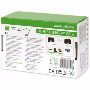 Techly HDMI Full HD võimendi kuni 60 m Cat. 6 / 6A / 7 kaablile IDATA EXT-E70