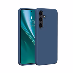 Etteri Silikoon Mag ümbris for Samsung Galaxy S25 Edge tumesinine