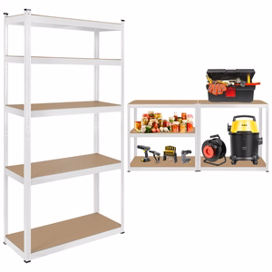 Metallist laoriiul Rebel 180x90x40, valge