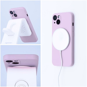 Silikoonist Mag Cover ümbris mudelile iPhone 17 Pro / 18 Pro, MagSafe'iga ühilduv suure kaameraavaga – roosa