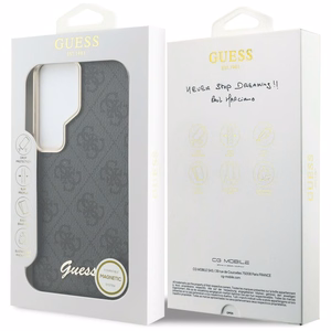 Guess чехол 4G Script MagSafe для Samsung Galaxy S26 Ultra чёрный