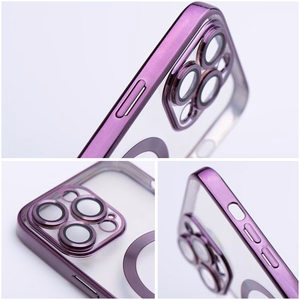 Ümbris mudelile iPhone 17 Electro Mag Cover, ühildub MagSafe'iga, lilla