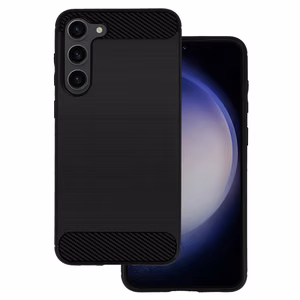 Back Ümbris CARBON jaoks SAMSUNG GALAXY S23 PLUS Must