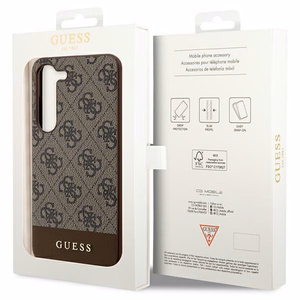 Guess 4G Stripe Collection ümbris jaoks Samsung Galaxy S24+ - brown