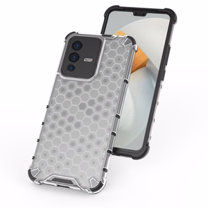 Honeycomb case бронированная крышка с гелевой рамкой Vivo V23 5G чёрный