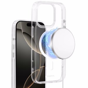 Liavec Glossy Magsafe Clear Ümbris do Iphone 16 Pro Max valge