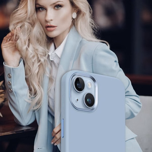 Crong Color Cover LUX Magnetic ümbris seadmele iPhone 15 Plus, MagSafe'iga ühilduv, sinine