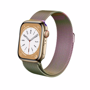 Crong Milano Steel roostevabast terasest rihm Apple Watch 38 / 40 / 41 / 42 mm kellale, sillerdav