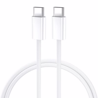 BWOO Cable USB-C - USB-C 1m 60W jaoks iPhone 15 BO-X284 valge