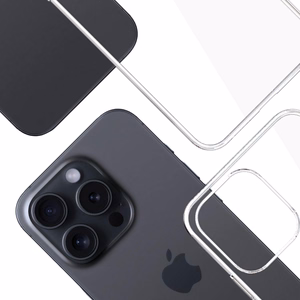 3mk Clear Ümbris Eco jaoks Apple iPhone 15 pro max - läbipaistev