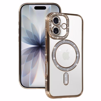 Bling Magsafe Ümbris jaoks Iphone 17 kuldne