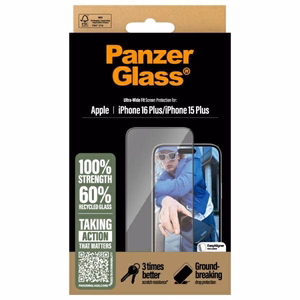 PanzerGlass Ekraanikaitse iPhone 16 Plus 6.7" Ultra-Wide Fit 2863