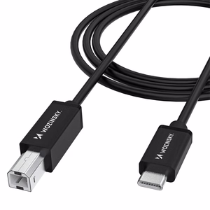 Wozinsky WKDDY1S USB-B - USB-C Kaabel 1m - must