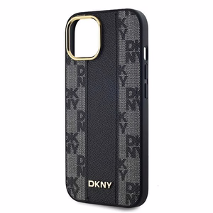 DKNY Leather Checkered Mono Pattern MagSafe Ümbris jaoks iPhone 14/15/13 - Must