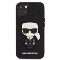 Karl Lagerfeld Saffiano Ikonik Karl's Patch Case iPhone 13 mini jaoks - must