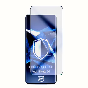 Karastatud klaas 3mk HardGlass Max Lite must jaoks Xiaomi Redmi Note 14 5G