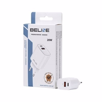 Beline Võrgulaadija 1x USB-C + 1x USB 20W valge (ainult pea) PD 3.0 + QC 3.0 BLN2CW20