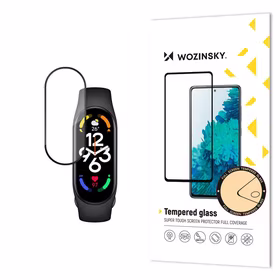 Wozinsky Full Glue Xiaomi Mi Band 7 must karastatud klaas